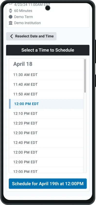 Meazure Learning responsive layout on a phone